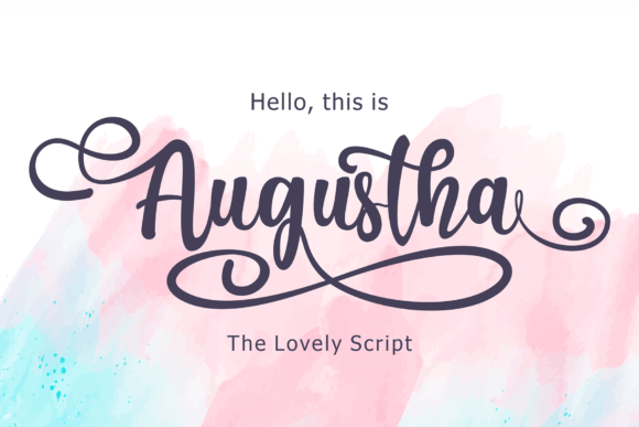 Augustha: A Script Font for Elegant Design