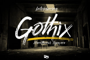 Gothix: A Handbrush Font for Creative Design