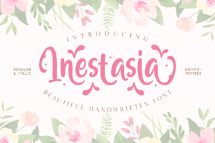 Inestasia: A Script Font with Dramatic Curves
