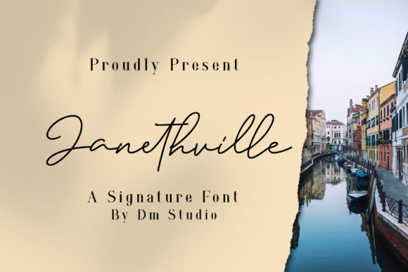 Janethville: A Bold Handwritten Font for Creative Projects