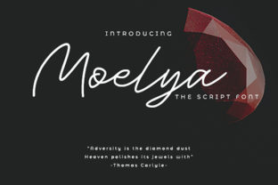 Moelya: A Handwritten Font for Editorial Magic