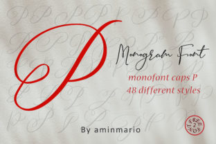 Monogram P Monofont Caps P