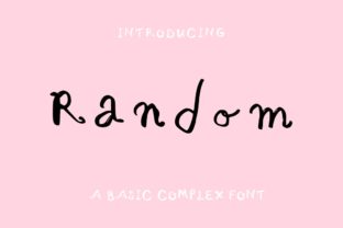 Random: A Handwritten Font for Creative Expression