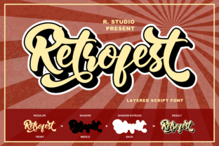Retrofest: A Retro Script Font