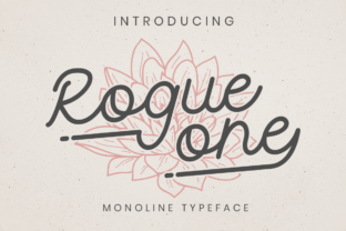 Rogue One Font: Elegant Script for Crafters