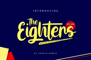 The Eighters Font: Modern Handwritten Style
